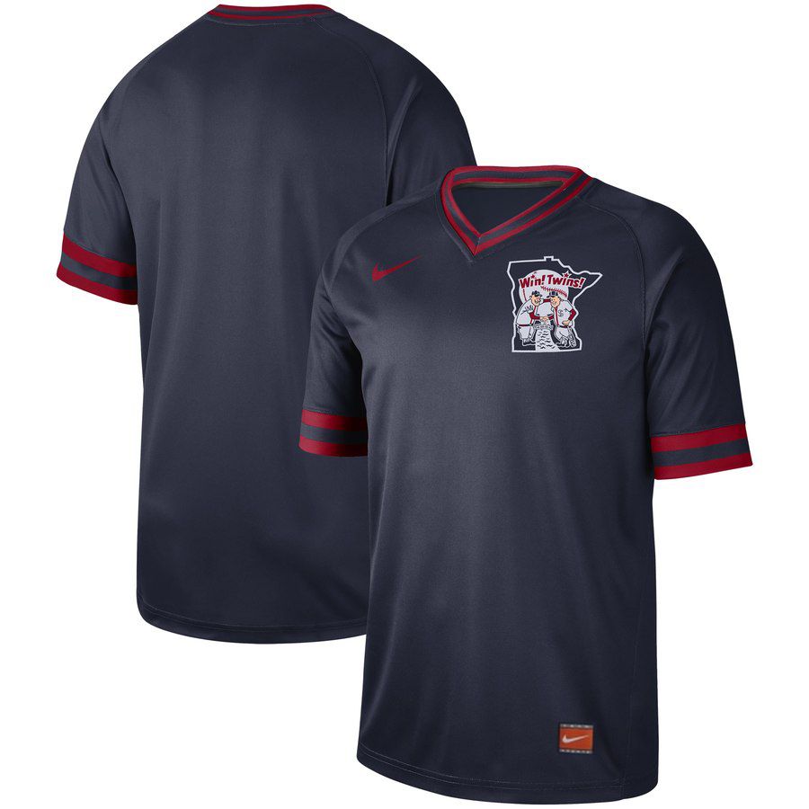 2019 Men MLB Minnesota Twins blank blue Nike Cooperstown Collection Jerseys->minnesota twins->MLB Jersey